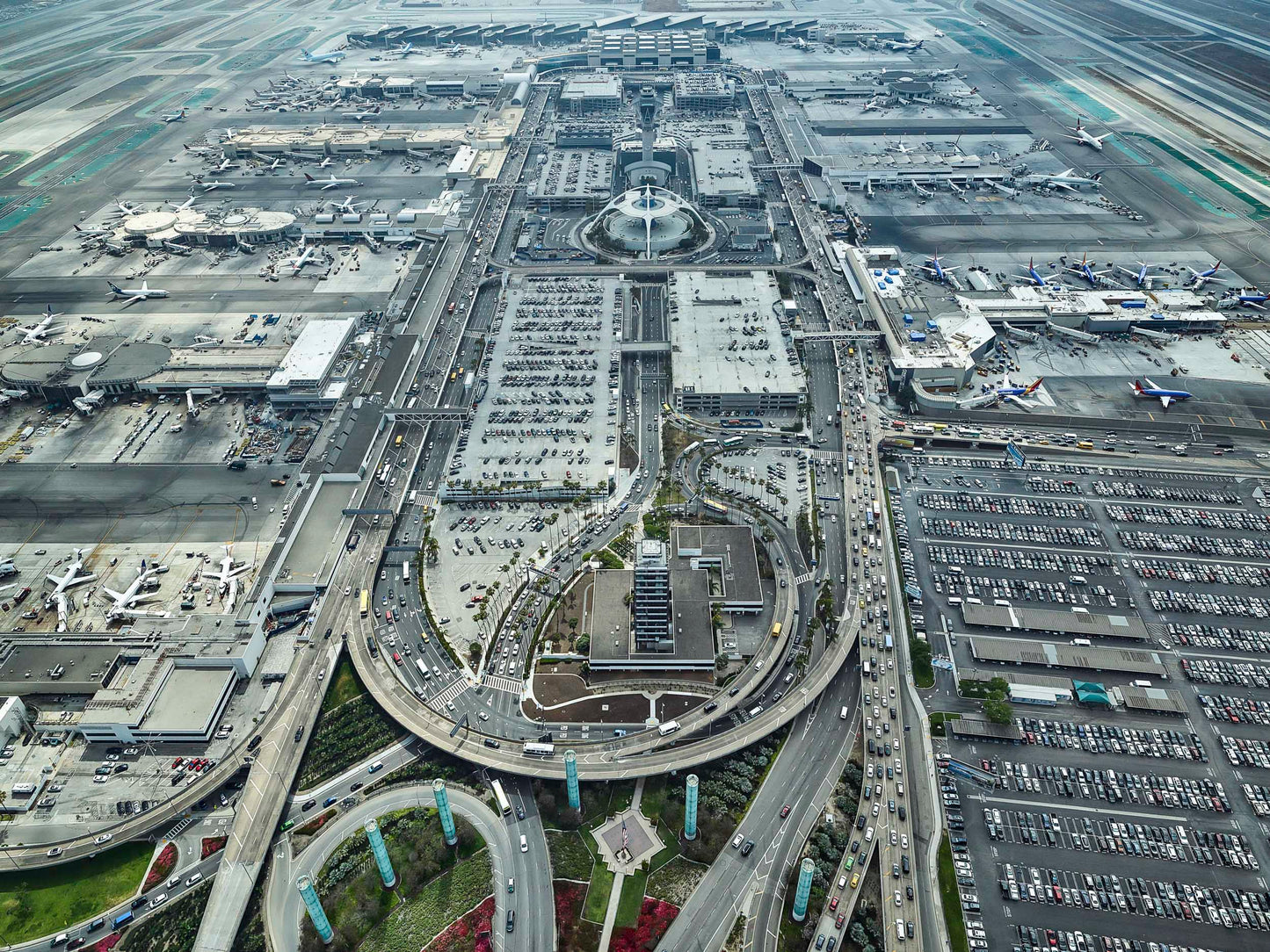 Departures Above, Arrivals Below - LAX