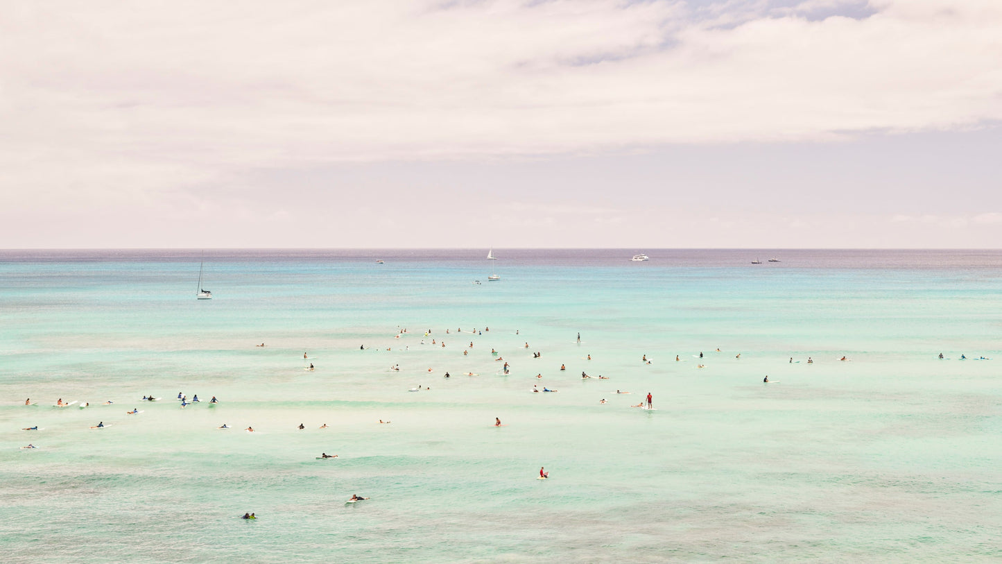 Lavender Skies - Waikiki Beach, Oahu