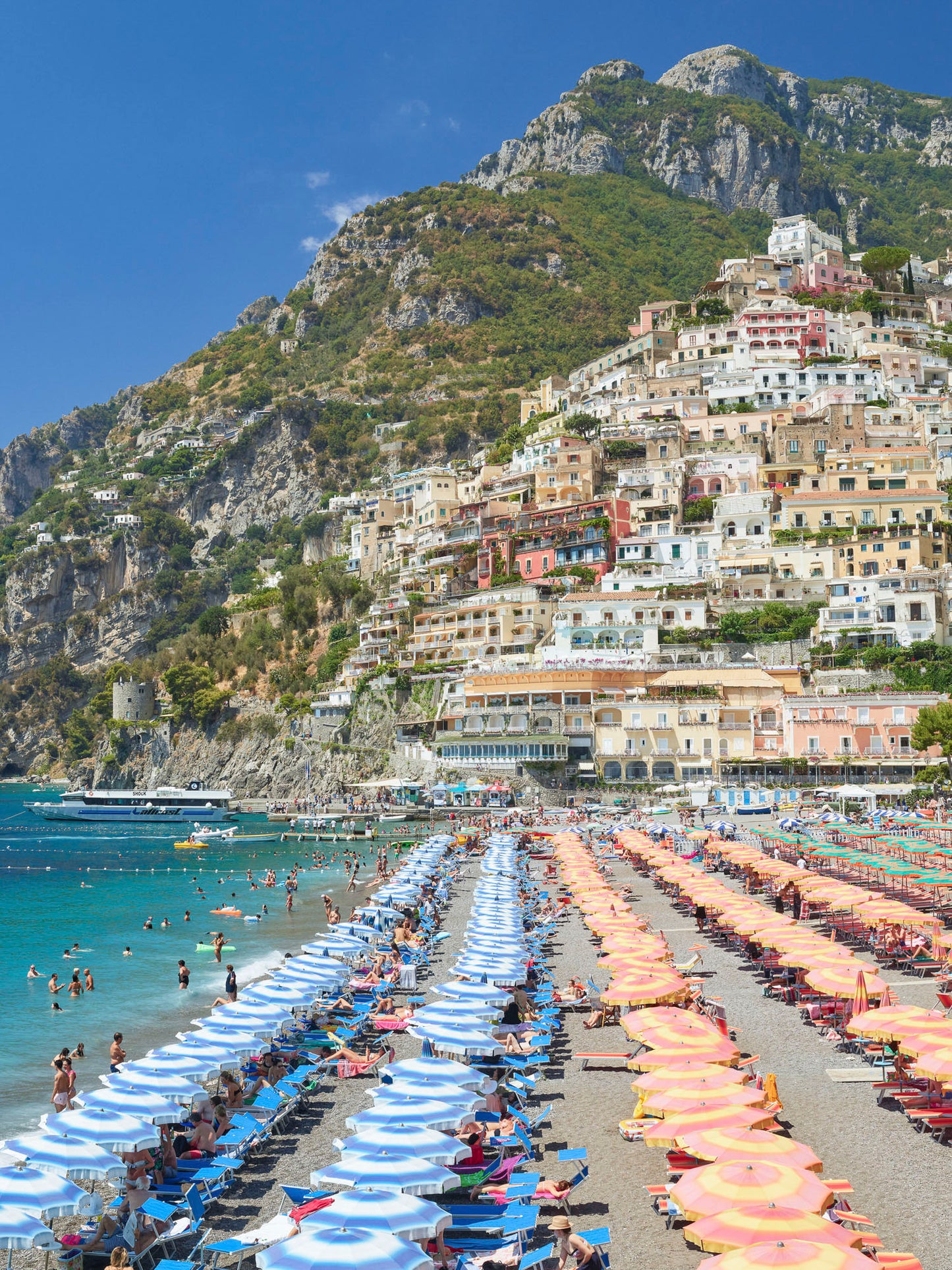 Positano Umbrellas III - Amalfi Coast, Italy