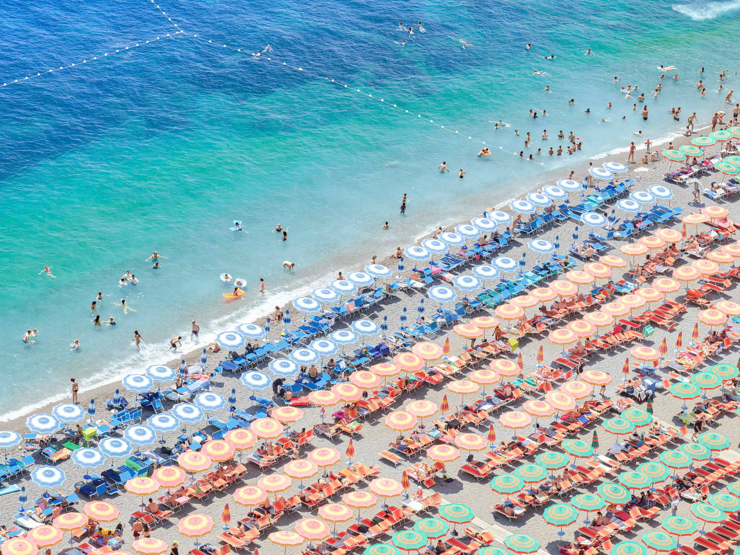 Positano Umbrellas II - Amalfi Coast, Italy